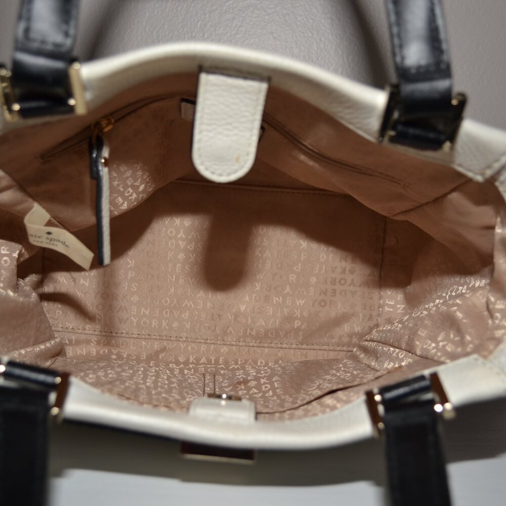 Kate Spade Houston Street Leo Pebble Leather Color Block Satchel Crossbody Bag - Picture 8 of 12